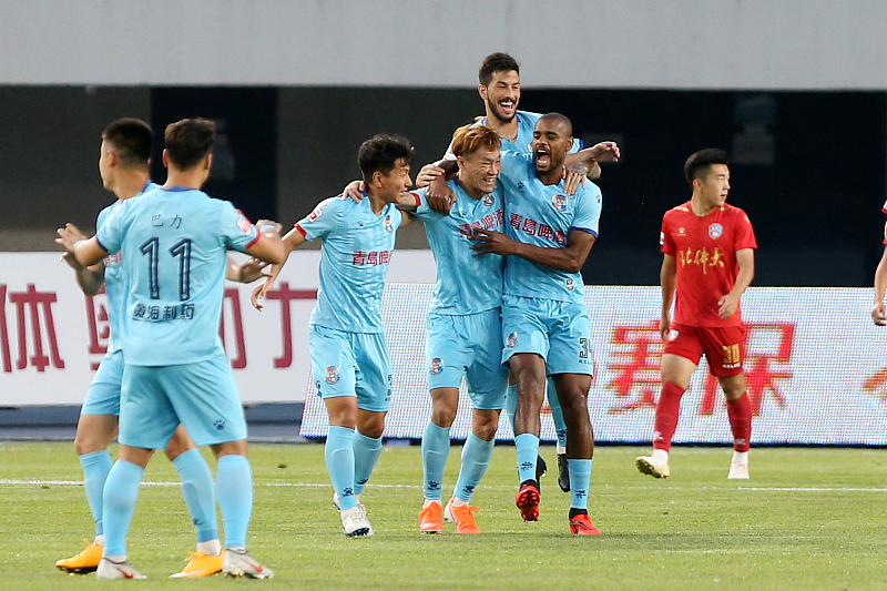 青岛黄海客场击败石家庄永昌，保级形势乐观的简单介绍